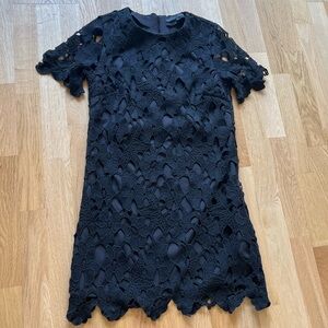 English Factory Black Eyelet Dress - Size Small *New Condition*
